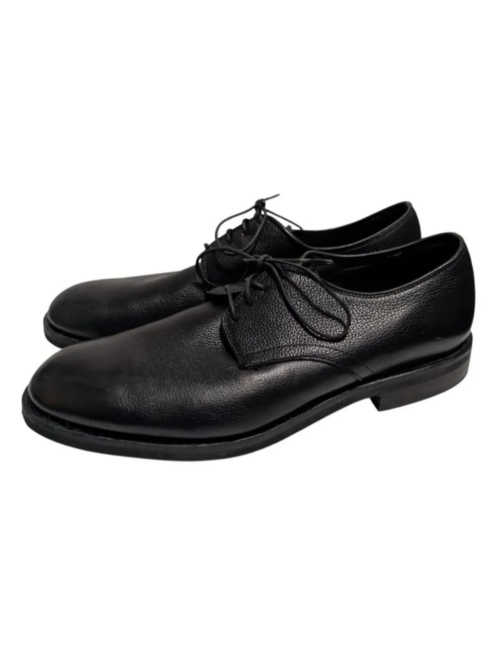 Allen Edmonds Nomad 6242 Black Leather Plain Toe Blucher Dress Shoe Mens 9 D